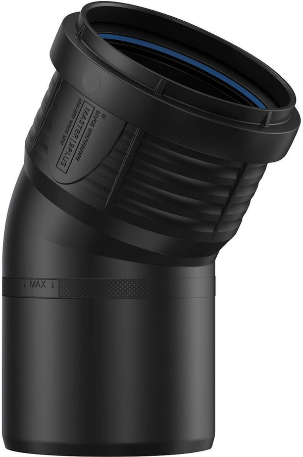 ELLEBOOG PP 30°MF 75MM ZWART