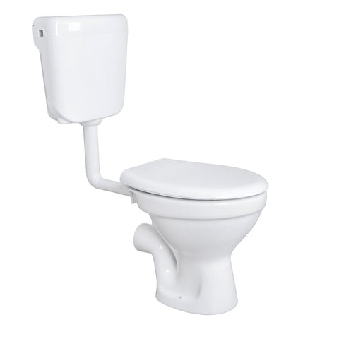 Compleetset staand toilet afvoer horizontaal muur diepspoel + wc-bril + spoelreservoir - Wit, wc-packs — SKU MB-19102-22629, EAN 5404029121244
