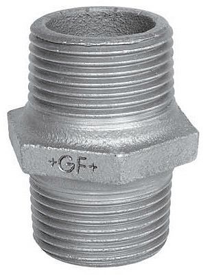 Galva dubbel nippel mm gf Nr 280 3/4"
