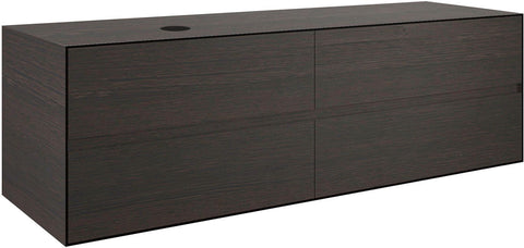 ONDERBOUW 4LADES+TABLET VOOR OPBOUWLAVABO LINKS TENSO 160CM ZONDER KRAANGAT WENGE