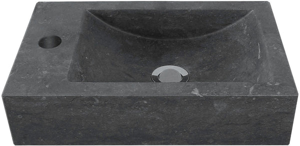 HANDENWASSER MANO PLUS MET OPHANGING+KREPINE L40-D26-H10 BLAUWE STEEN KRAANGAT LINKS