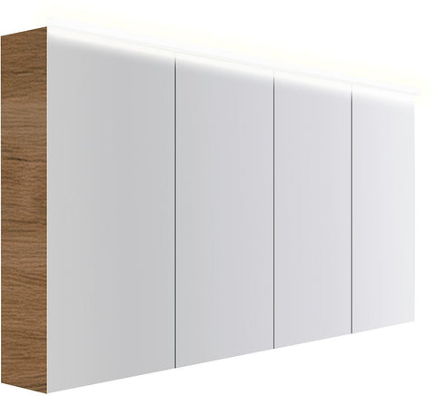 Spiegelkast COFFEE 4 deuren 1600MM 4250K eik Decor caramel