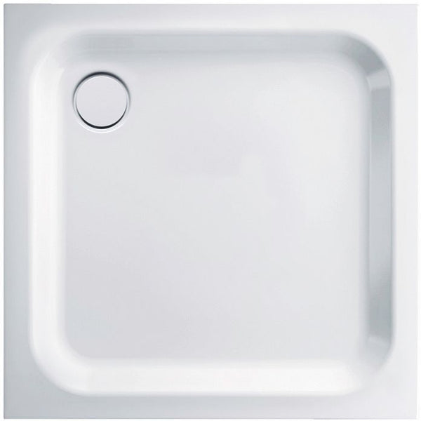 TUB PLTST.VLAK BETTE  90- 90-6,5 WIT