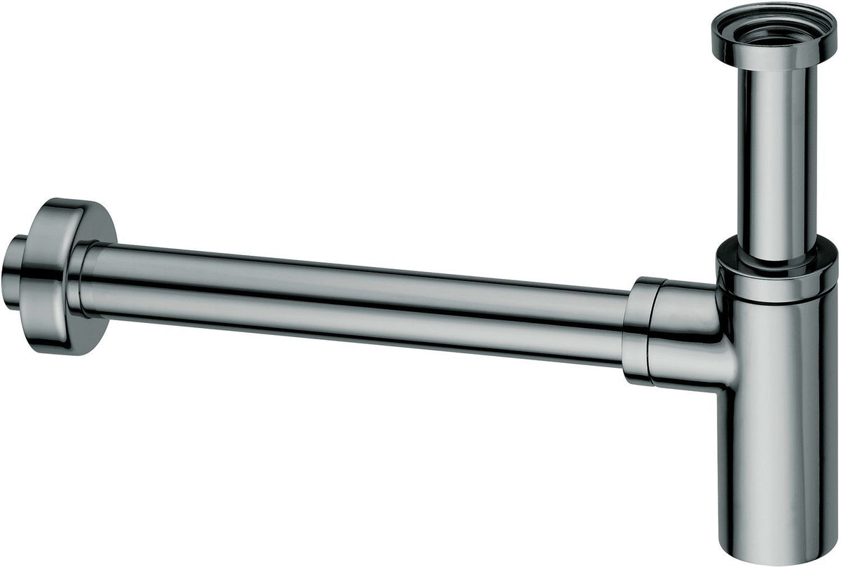 Design sifon 5/4" rond inox look