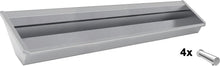 Muurwasgoot sanilav intersan 240CM Rvs 4 elektronische koudwater kranen
