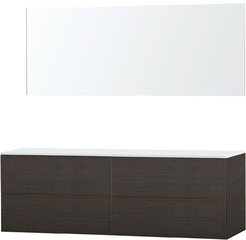Meubel puro duo wenge 180 Solid opbouw spiegel