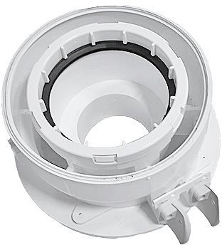 Rookgasadapter voor avanta ace + tzerra ace matic 80/125 remeha