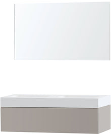 MEUBLE PURO DUO GRIS 120 1 TIROIR SOLID PURO MIROIR