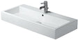 Opbouw lavabo vero Duravit 1000X470MM +2X1KRAANGAT/OVERLOOP wit