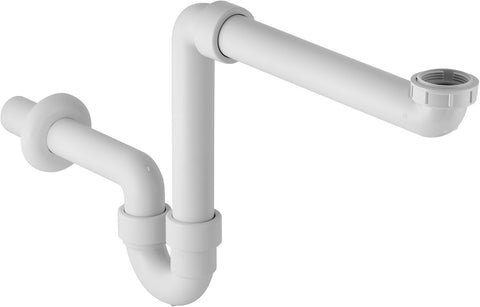 Meubelsifon plaatsbesparend wastafel Geberit 5/4"6/4"-40MM wit