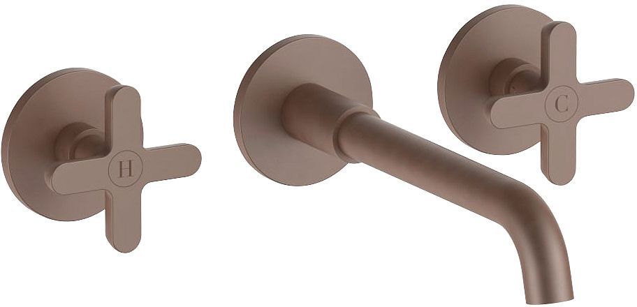 Afwerkset 3GATS mengkraan lavabo icona classic fantini 200MM mat Copper pvd
