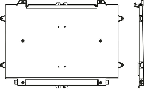 Condens lekbak voor Ventilo Convector aquarea FAL10 panasonic bij horizontale montage