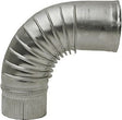 Aluminium elleboog 90GR.100MM