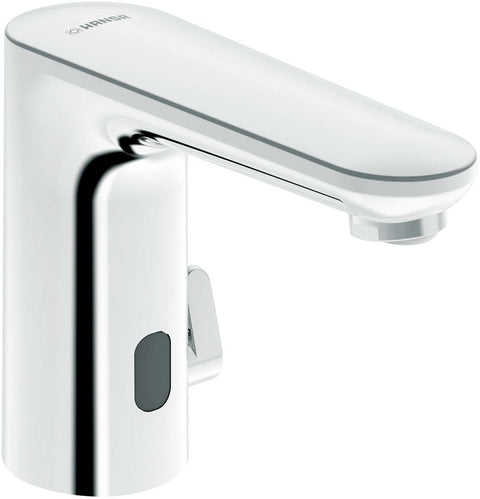 Elektronische lavabo kraan hansaelectra Safety 3V Bluetooth chroom, kranen & mengkranen — SKU DESCO-188796
