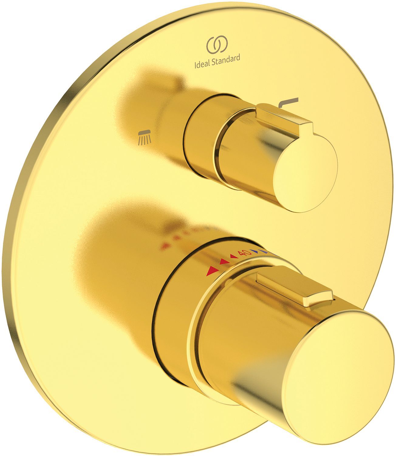 Afwerkset thermostaat+omstel joy Ideal Standard brushed gold