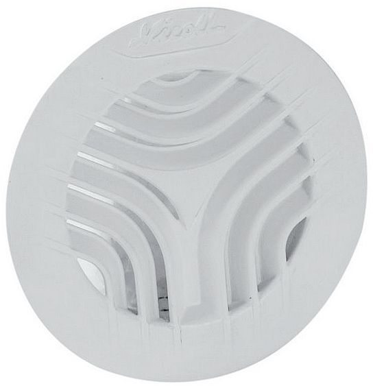 Rond rooster Nicoll v.pvc buis 110MM wit +gaas