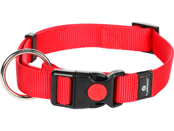 Flamingo Ziggi halsband hond 45/65 cm 25mm rood