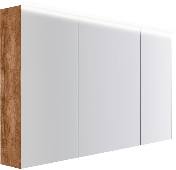 Spiegelkast COFFEE 3 deuren 1400MM 4250K teakhout Decor kaneel