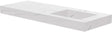 TABLET KERAMISCH MARMER PURO LAVABO S RECHTS B140 H10 +KRAANGAT WHITE CALACATTA