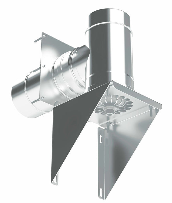 UNIFLOW KIT SUPPORT+ELEMENT AMENE D'AIR 80/125MM INOX/PP
