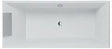 BAIN QUARYL SQUARO VB + PIEDS 180-80CM BLANC