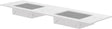 Tablet Keramisch MARMER dubbele lavabo S B180 H1,2 zonder kraangat white calacatta