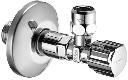 ROBINET D'ARRET COMFORT SCHELL LONG 1/2" CHROME