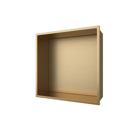 Aloni wandnis roestvrij staal goud geborsteld roestvrij 305x305x100mm, inbouwnissen — SKU MB-19142-22669, EAN 5404024115361