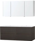 Meubel puro duo wenge 140 kunstmarmer spiegelkast
