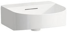 Opbouw lavabo sonar laufen 41X42 zonder kraangat met overloop Clean coat wit