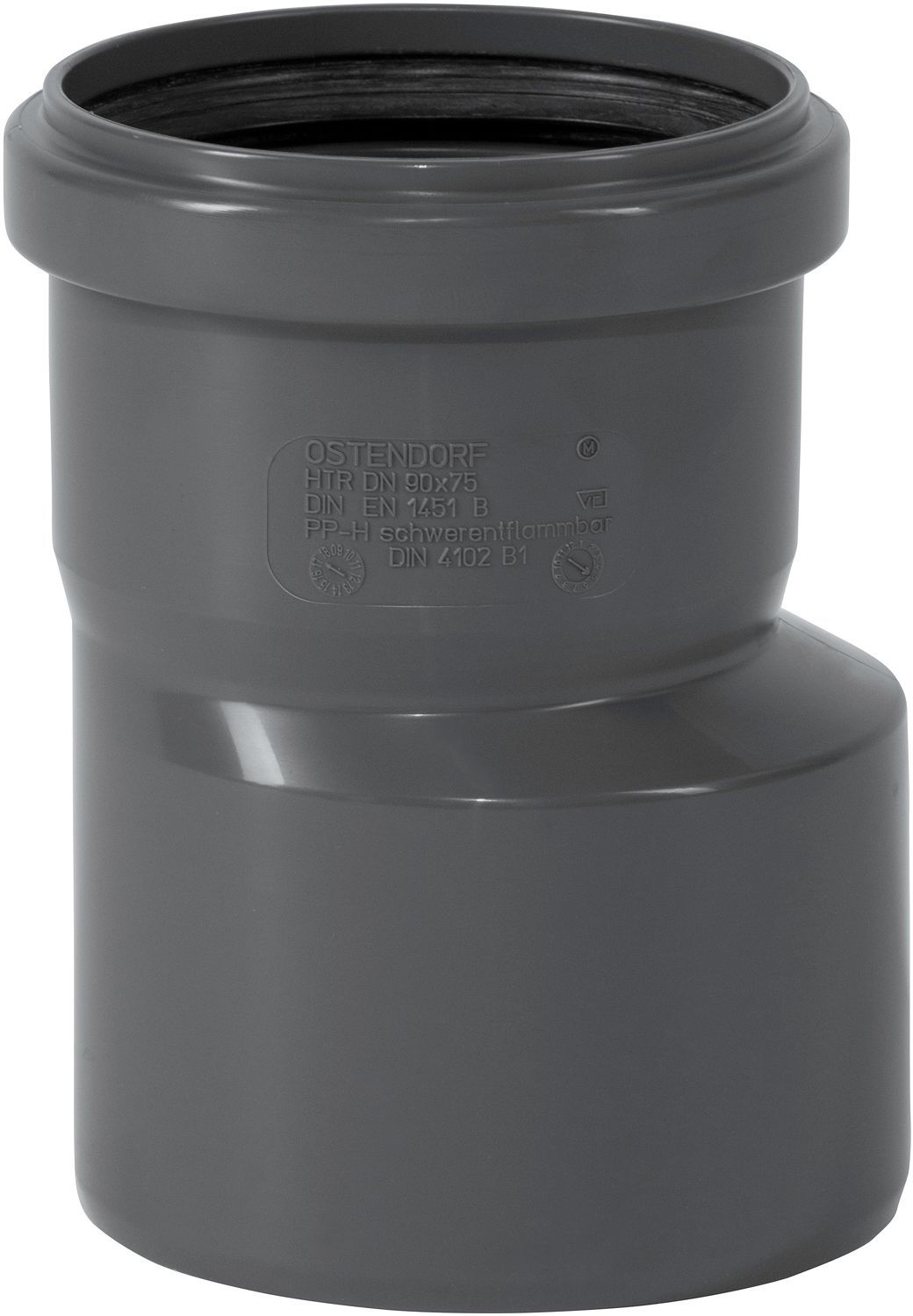 Verloopstuk Mf 90-75MM Pp HT-Safe Ostendorf