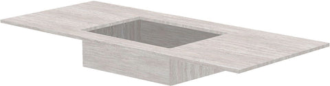 Tablet Keramisch MARMER puro lavabo S centraal B120 H1,2 zonder kraangat travertin new