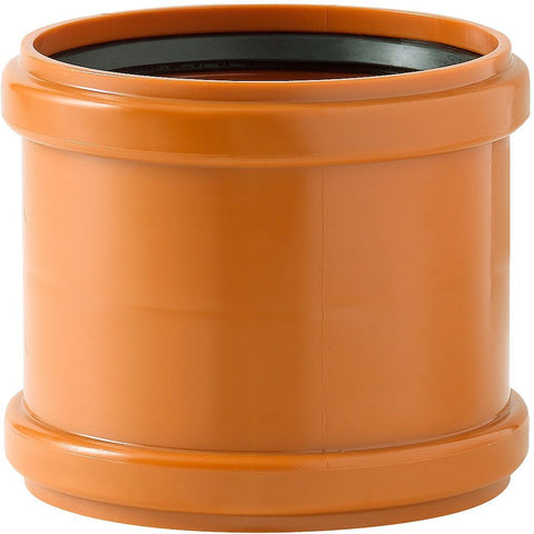 PVC schuifmof riool 125MM rood/bruin