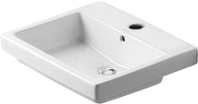 Inbouw lavabo vero Duravit 550X465MM +kraangat/overloop wit