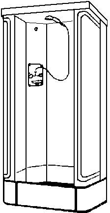 Douchecabine thermotub wit