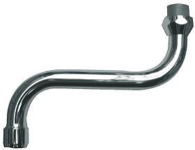 Getrokken bek onder S kludi 3/4"F 20CM chroom