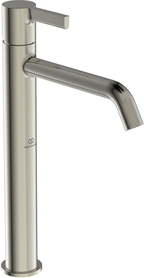 1GREEPSMENGKRAAN Lavabo joy Ideal Standard hoog zonder automatische sluiting Rvs look