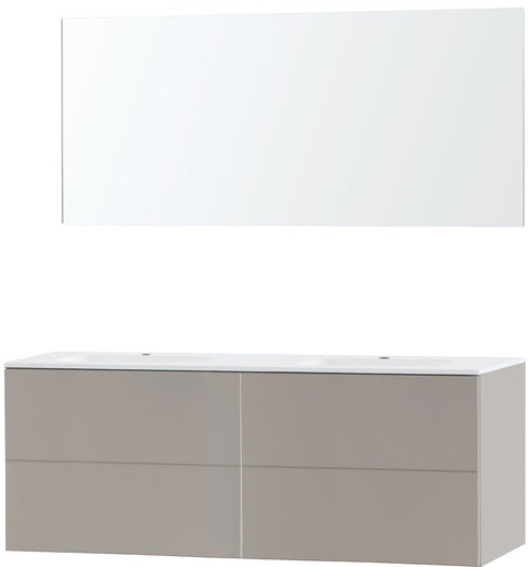 MEUBEL PURO DUO GRIJS 160 KUNSTMARMER SPIEGEL