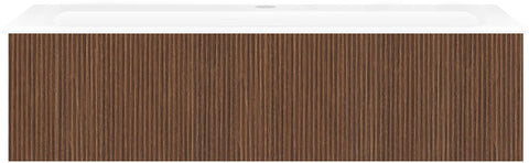 Onderbouw COFFEE 1 lade 120 notelaar smartline+wastafel porselein wit