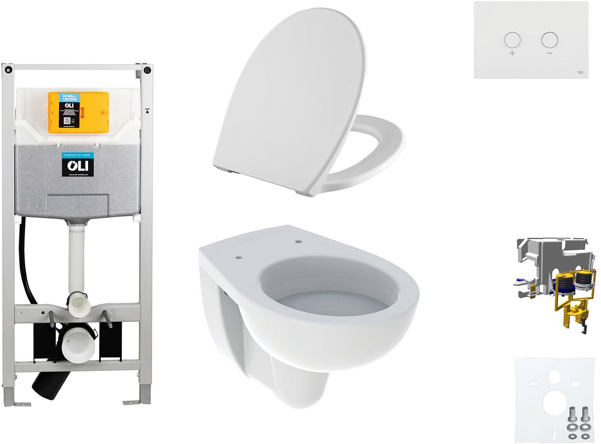 WALLFIX OLI HANGWC BASTIA D600 SOFTCLOSE + LIFT-OFF  BLINK WIT