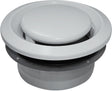BOUCHE D'EXTRACTION REGLABLE BEM S&P VENTILATION TYPE D 120M³/H 125MM METAL BLANCHE