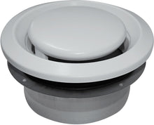 BOUCHE D'EXTRACTION REGLABLE BEM S&P VENTILATION TYPE D 120M³/H 125MM METAL BLANCHE