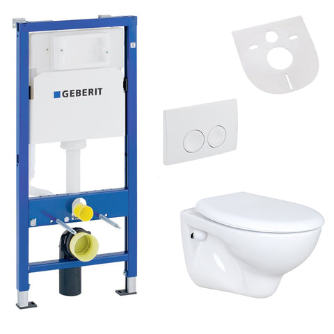 Belvit Wand-wc set wit met softclose wc-zitting en Geberit UP100 inbouwelement uit keramiek, wc-packs — SKU MB-19397-22924, EAN 5404029122173