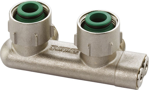 OMGEKEERDE H-BLOK 2-PIJPS SIMPLEX HAAKS 1/2" EK