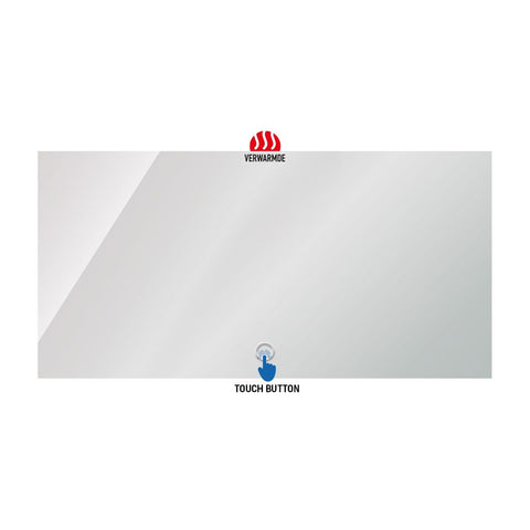 Verwarmbare led-spiegel en touchfunctie 120x60 cm badkamerspiegel met verlichting, spiegels — SKU MB-27583-31116, EAN 5404029124535