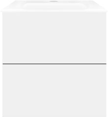 Onderbouw COFFEE 2 lades 60 mat wit +wastafel porselein wit