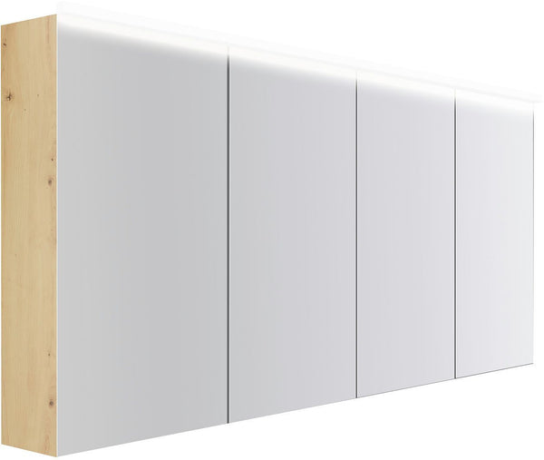 Spiegelkast COFFEE 4 deuren 1800MM 4250K eiken Decor urban
