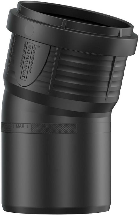 ELLEBOOG PP 15°MF 75MM ZWART