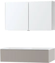 MEUBEL PURO DUO GRIJS 120 1 LADE SOLID MOLTO SPIEGELKAST