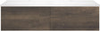 Onderbouw COFFEE 2 lades 120 duo kastanje Decor truffel +dubbele wastafel wit